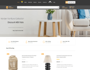 Gracier Furniture Ecommerce Website Design